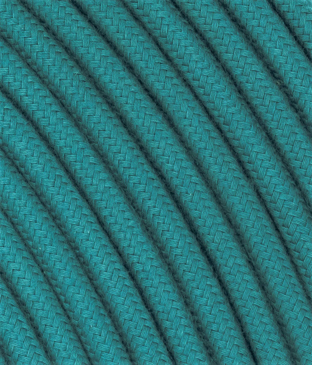 LaMorell LightDesign Textilkabel für Lampe, Stoffkabel 3-adrig (3x0,75mm²) - Blau/blaugrün. Made in