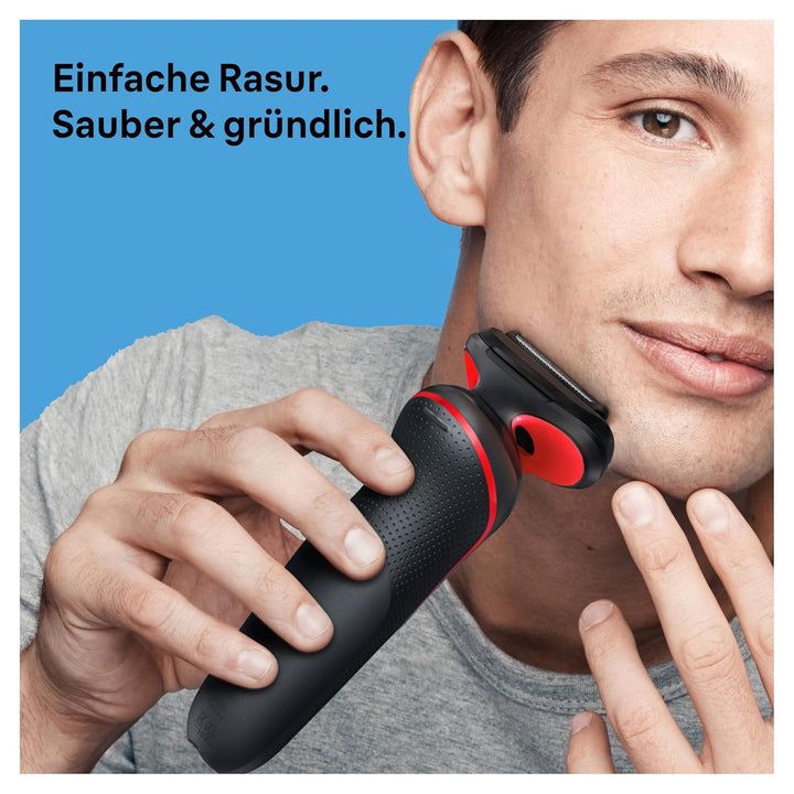 Braun Series 5 Elektrorasierer, EasyClean Rasierer Herren, Wet & Dry, Made in Germany, 51-R1000s, Ro