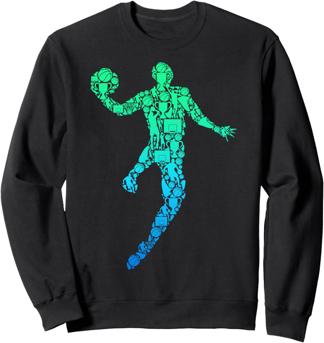 Basketball Basketballer Jungen Männer Kinder Sweatshirt