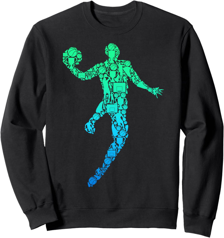Basketball Basketballer Jungen Männer Kinder Sweatshirt
