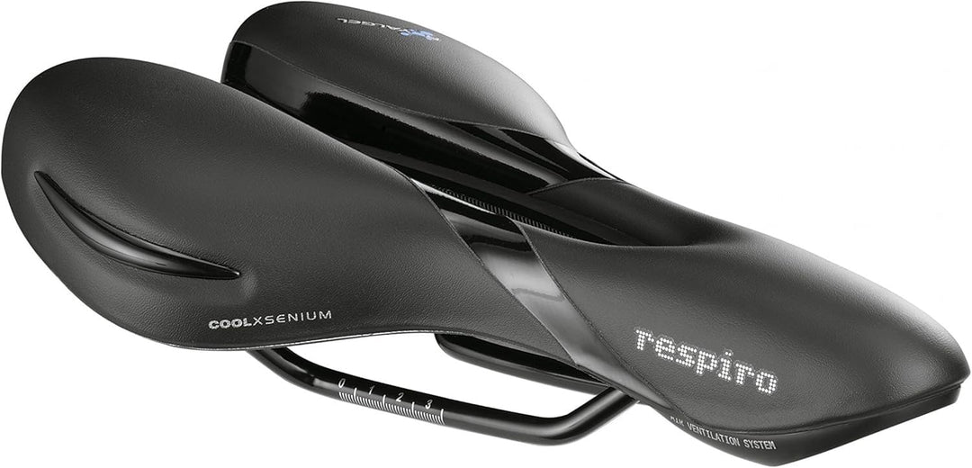 Selle Royal Atem Sport Athletic Sattel für Herren 25,6 x 22,7 cm Schwarz, 25,6 x 22,7 cm Schwarz