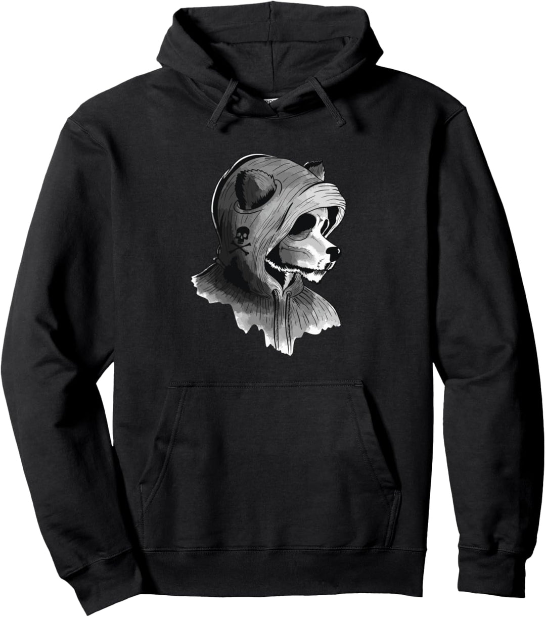 Panda Kopf Pullover Hoodie