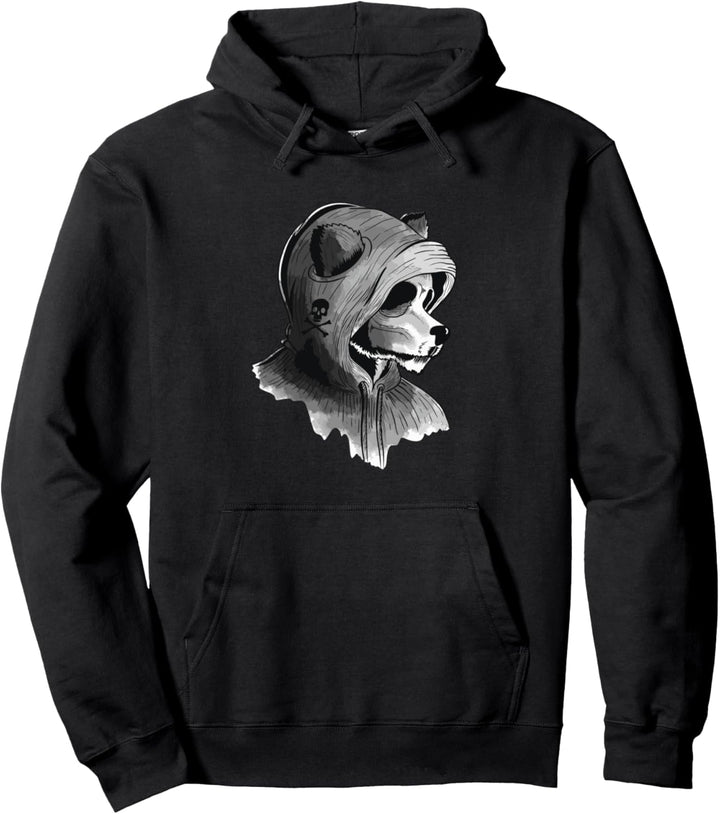 Panda Kopf Pullover Hoodie