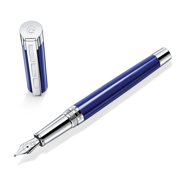 STAEDTLER Initium Resina Füllhalter, blaues Edelharz, EF, Made in Germany, mit edler Geschenkverpack