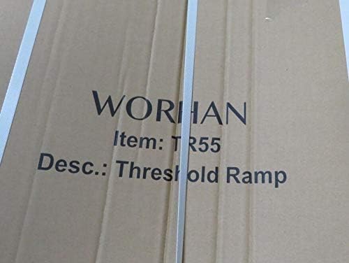 WORHAN® Mobil Schwellenrampe Stufenrampen Rollstuhlrampe Alu Aluminium Rampe Türschwellenrampe TR55