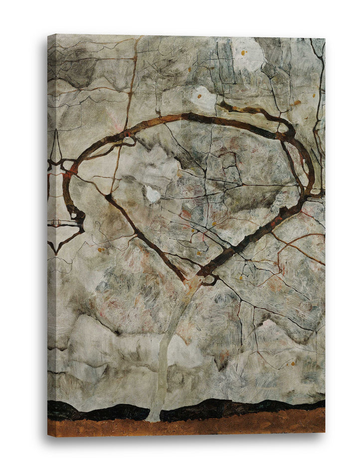 Printed Paintings Leinwand (40x60cm): Egon Schiele - Herbstbaum in bewegter Luft 40x60 cm, 40x60 cm