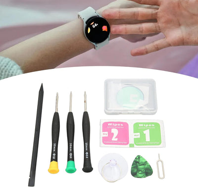 Annadue Uhrenfront-LCD-Glaslinsen-Reparatur-Set, Professionelles Ersatzglas für Samsung Galaxy Watch