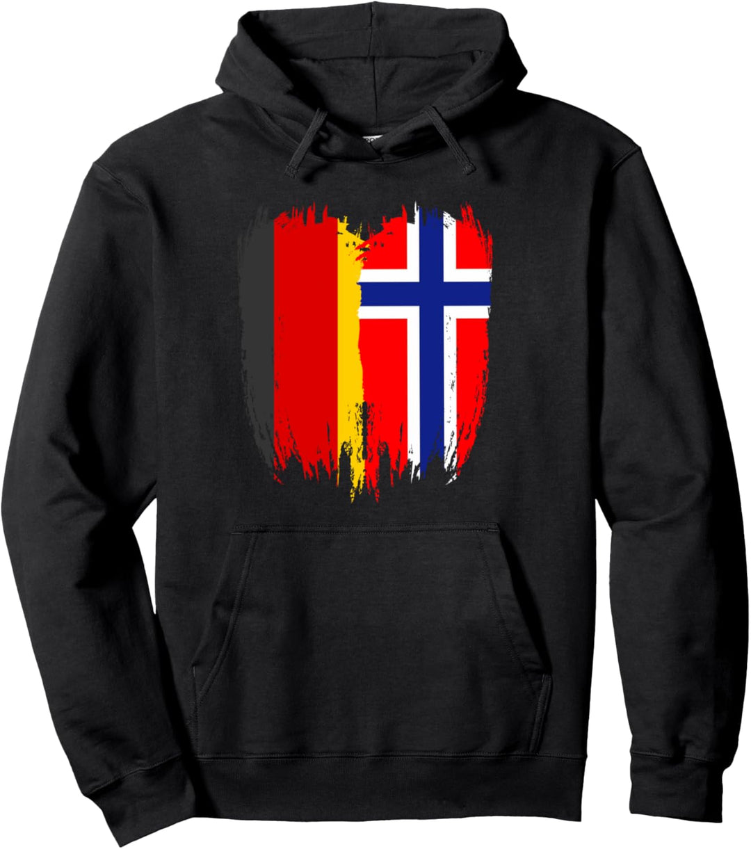 Deutschland Flagge Norwegen Pullover Hoodie