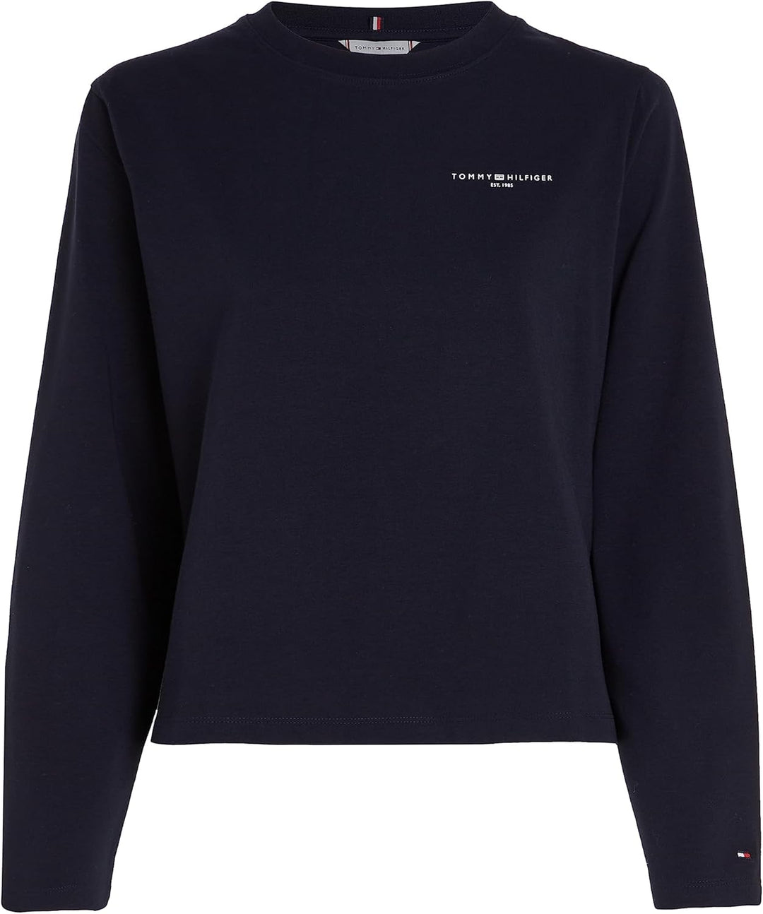 Tommy Hilfiger Damen Langarm Strickoberteile XXS Blau (Desert Sky), XXS Blau (Desert Sky)