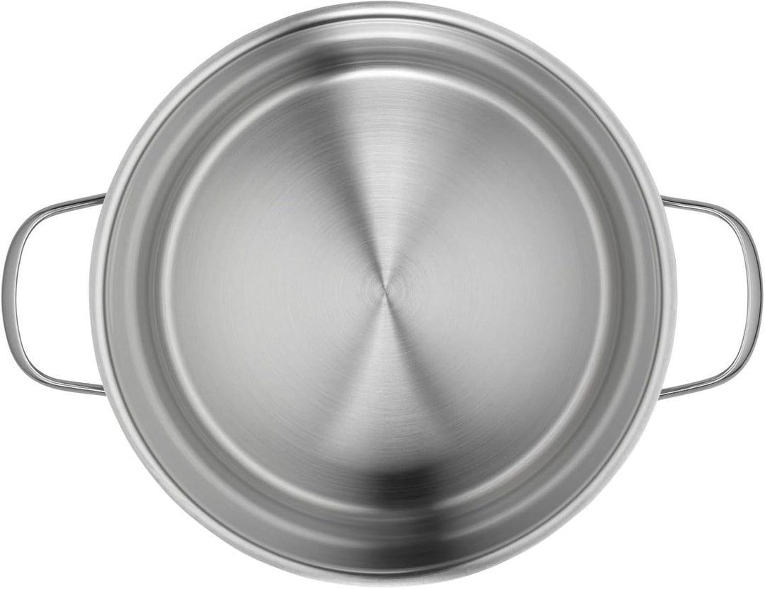 WMF Provence Plus Gemüse- Suppentopf Induktion 24cm, Glasdeckel, Kochtopf gross 8,8l, Cromargan Edel
