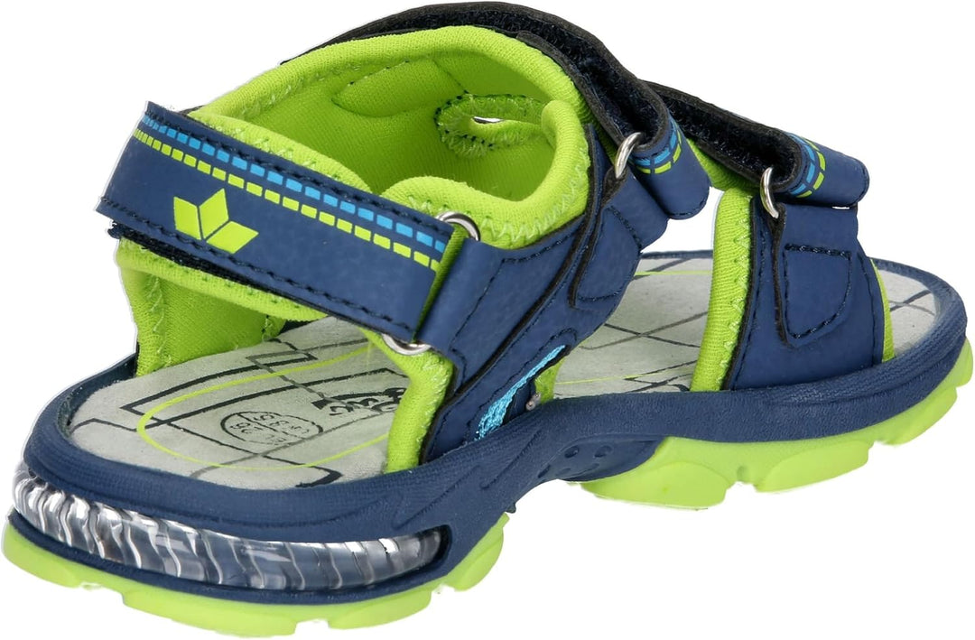 Lico Jungen Spotlight V Blinky Slingback Sandalen, 30 EU Marine Lemon Blau
