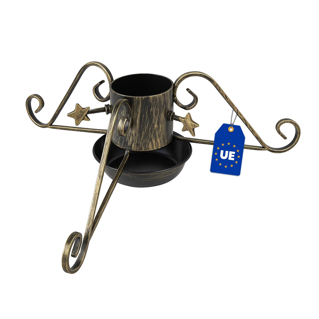 Alma Christbaumständer Weihnachtsbaum Ständer - 60x60x20 cm - Weihnachtsbaumständer mit Wassertank -