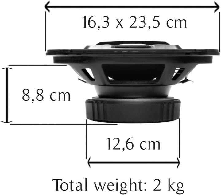Set FÜR BOSS Audio Systems NX694 2 Koaxiallautsprecher 6 x 9 4-Wege, 15,2 x 22,9 cm, 400 Watt rms, 8