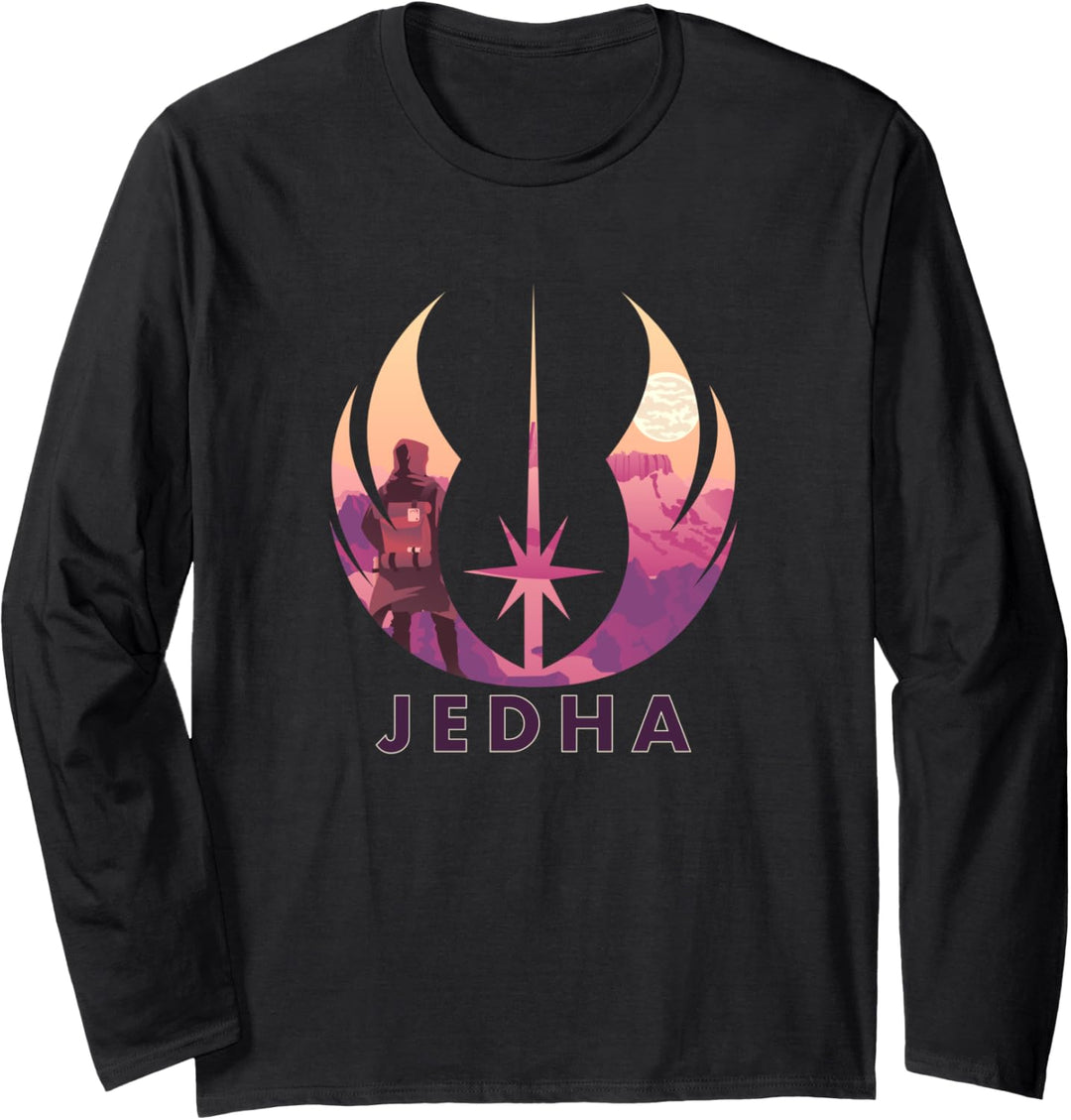 Star Wars Jedha Jedi Order Fill Langarmshirt