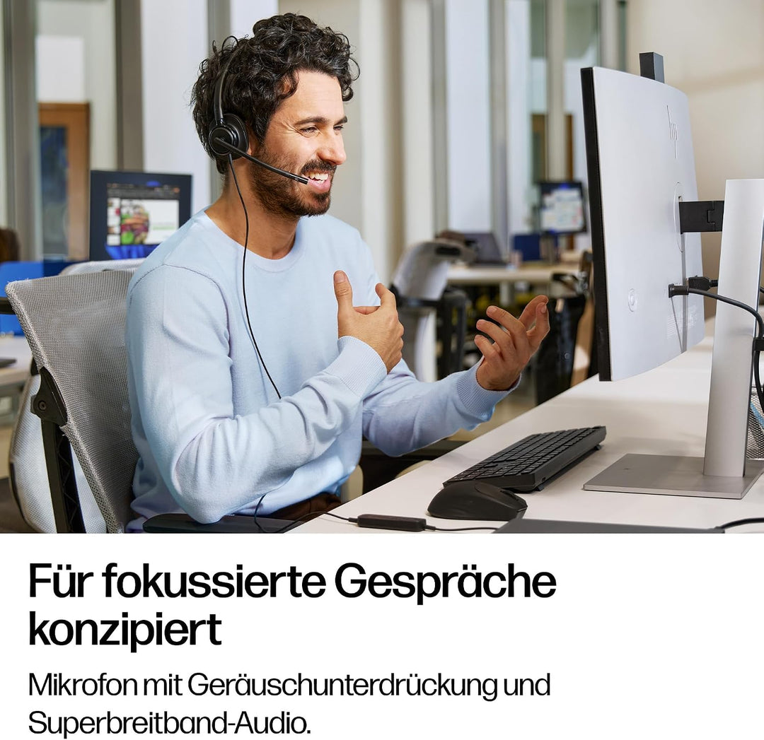 Poly Mission 420, USB‑C, KI‑basierte Geräuschunterdrückung, UC‑Zertifiziert, Schwarz Mission 420 Bin