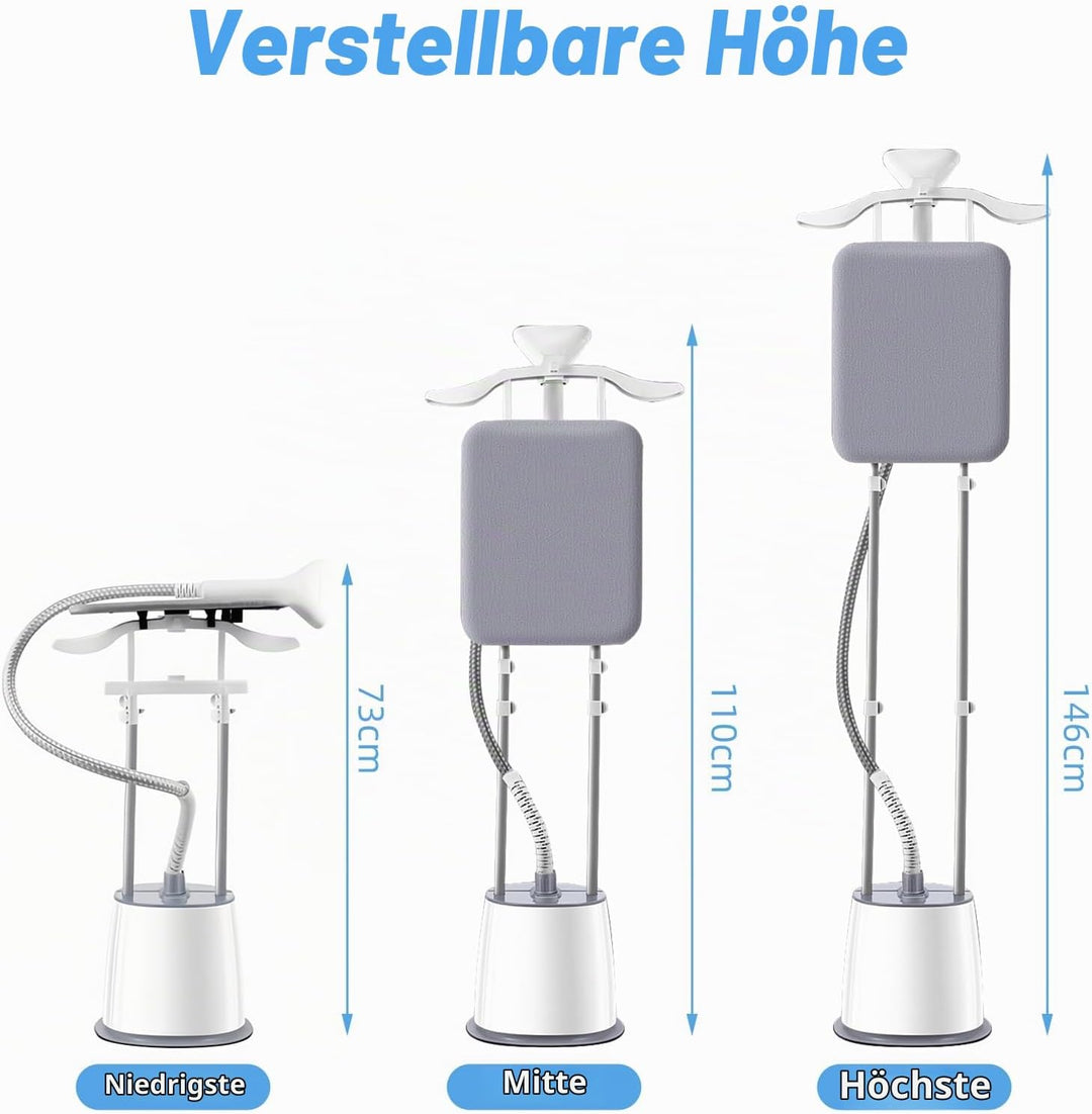 Dampfglätter Vertikaler Steamer, Dampfglätter 2000W mit 45g/min Dampfleistung Professioneller Hemden