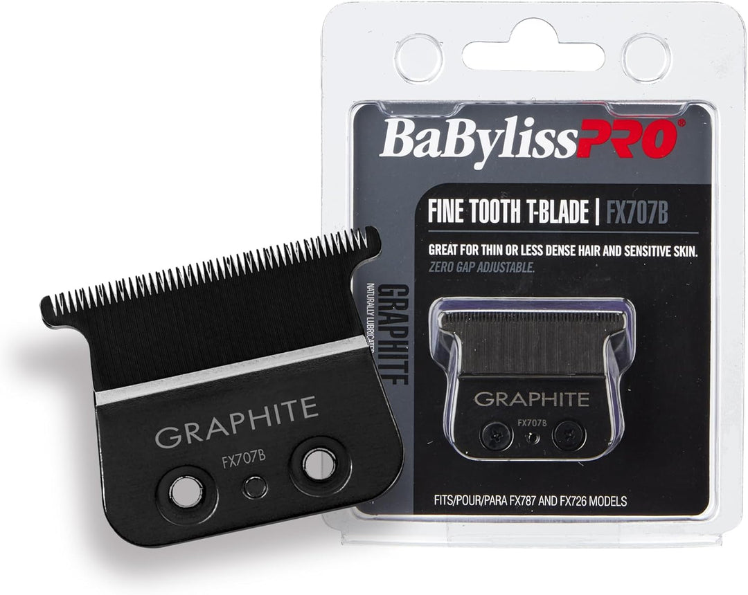 Ersatz-T-Klinge mit feiner Zahnung – FX707B Graphit BaBylissPRO für Herren, 1 Stück