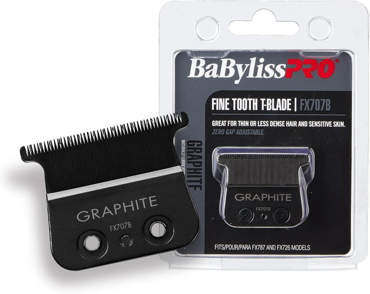 Ersatz-T-Klinge mit feiner Zahnung – FX707B Graphit BaBylissPRO für Herren, 1 Stück
