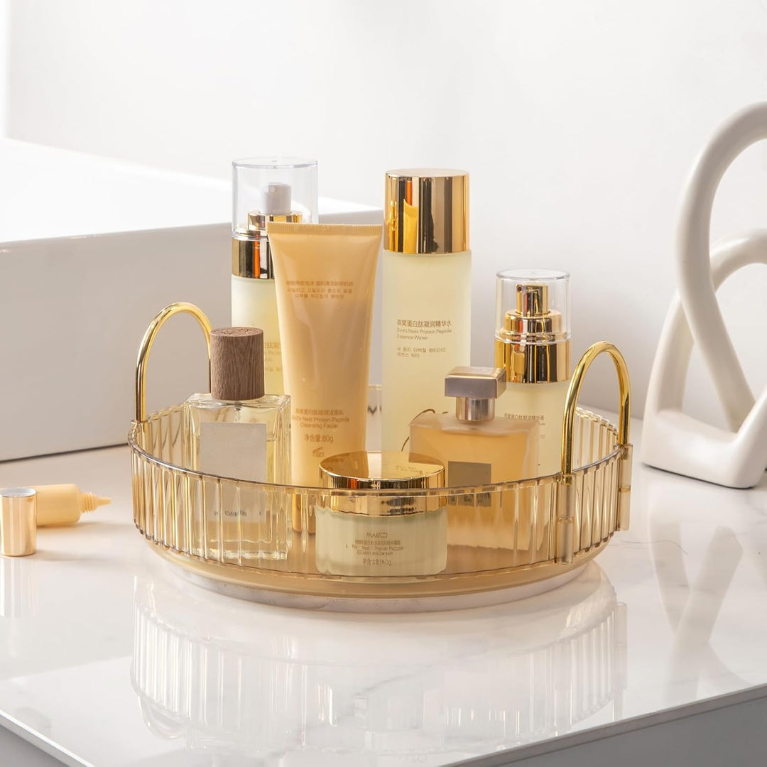 Make Up Organizer, 360° Drehbar Kosmetik Organizer, Beauty Organizer, Hautpflege Organizer für Badez