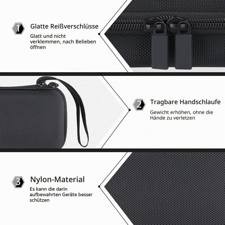 co2CREA Hart Reise Schutz Hülle Etui Tasche für Zoom R4 MultiTrak mobiler 4-Spur-Recorder, Nur Hülle
