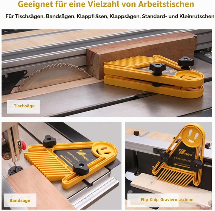 Nachar Doppel Federbrettern, Tischsägen-Federbrett- Feder Loc Board Set, Featherboard Tischsäge Push