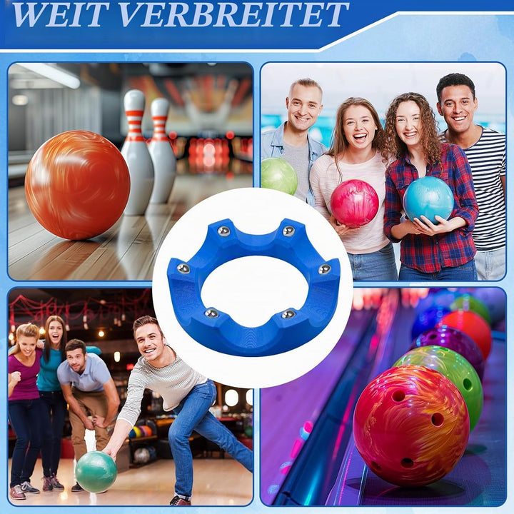 Bowlingkugelhalter, Bowlingzubehör für Herren, 360° leichtgängiger, drehbarer Kugelbecherhalter mit