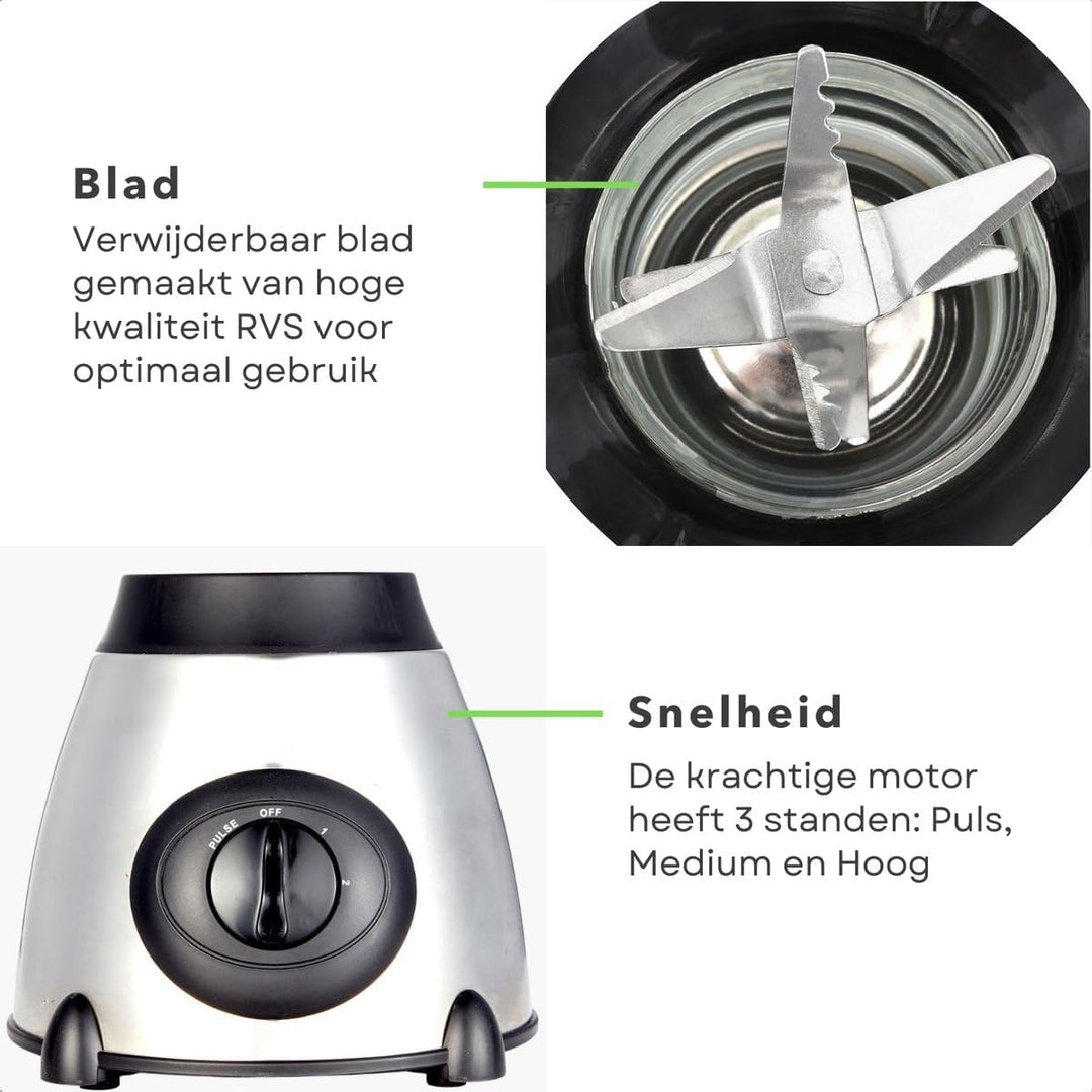 Mischbatterie aus Edelstahl + Glas, 1000 W