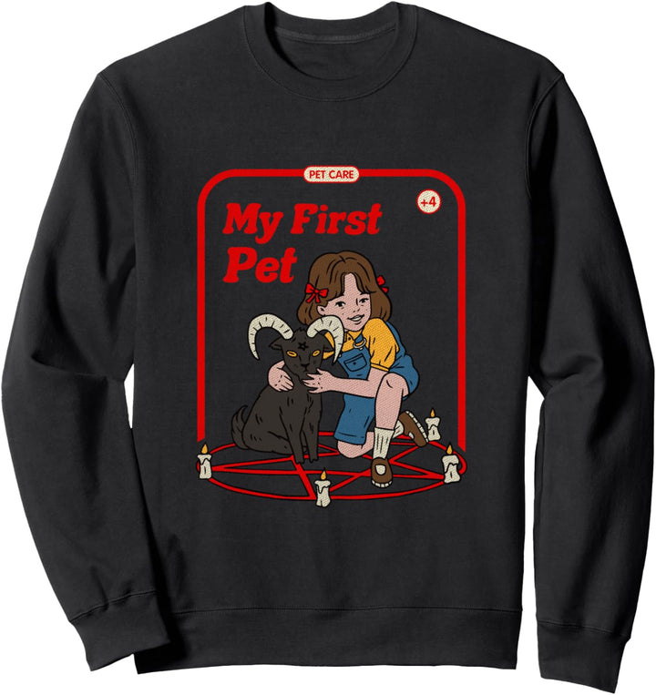 My First Pet Vintage Horror Goth Occult Childgame Sweatshirt