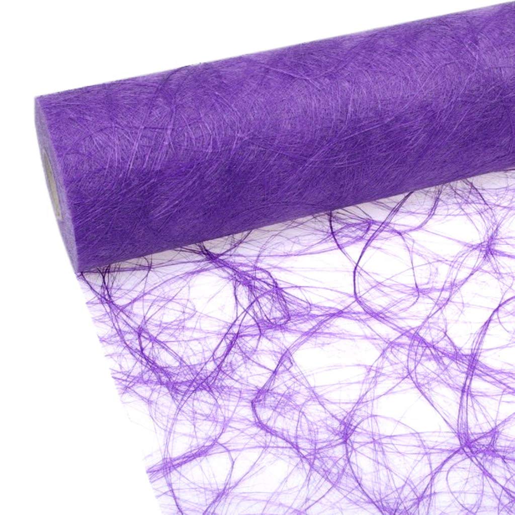 Sizoweb Tischband - 25 Meter Rolle + 100 Deko Herzen Gratis (30cm Breite, in Flieder) 30cm Flieder,
