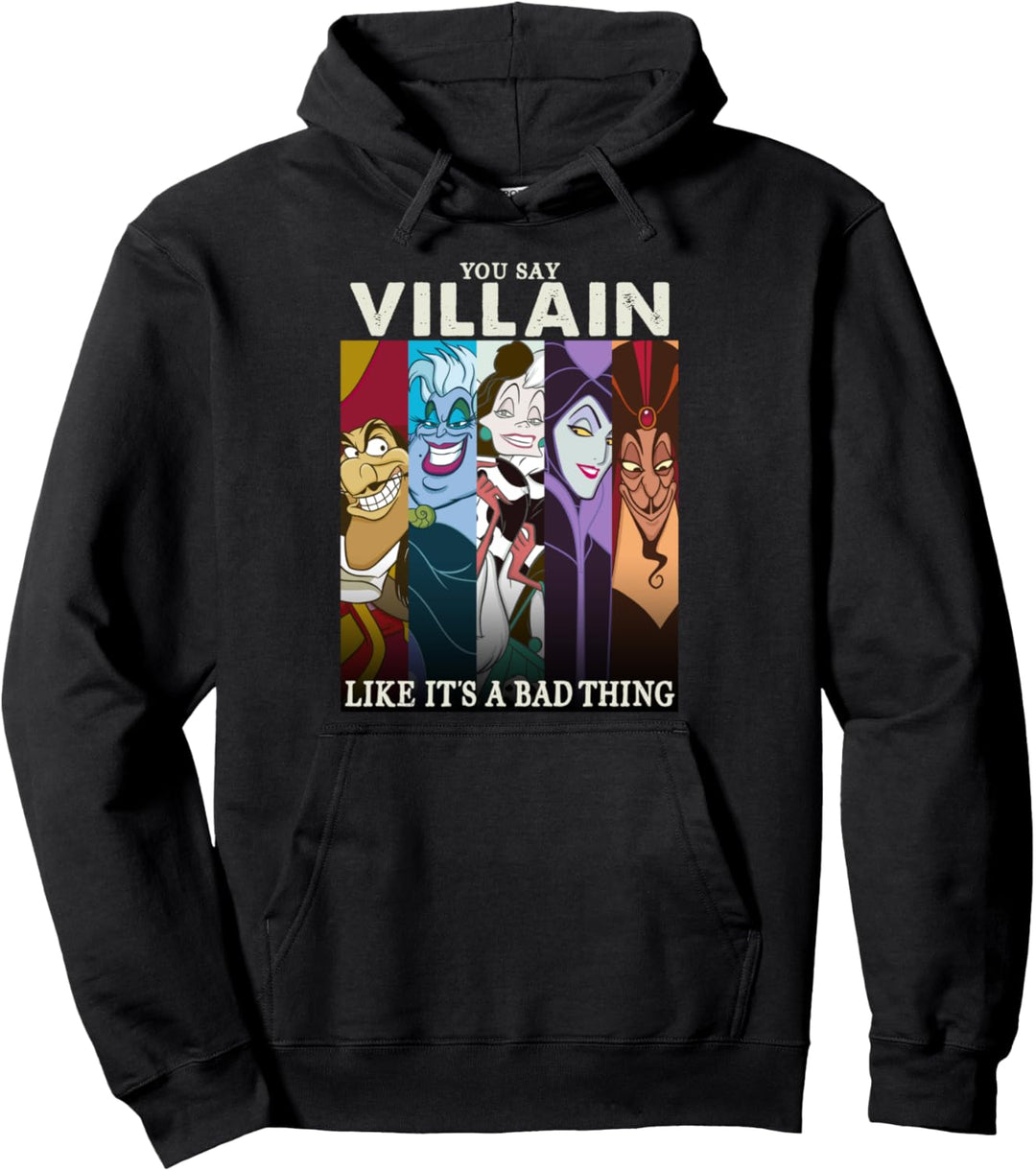 Disney Villains You Say Villain Like It's A Bad Thing Panels Pullover Hoodie