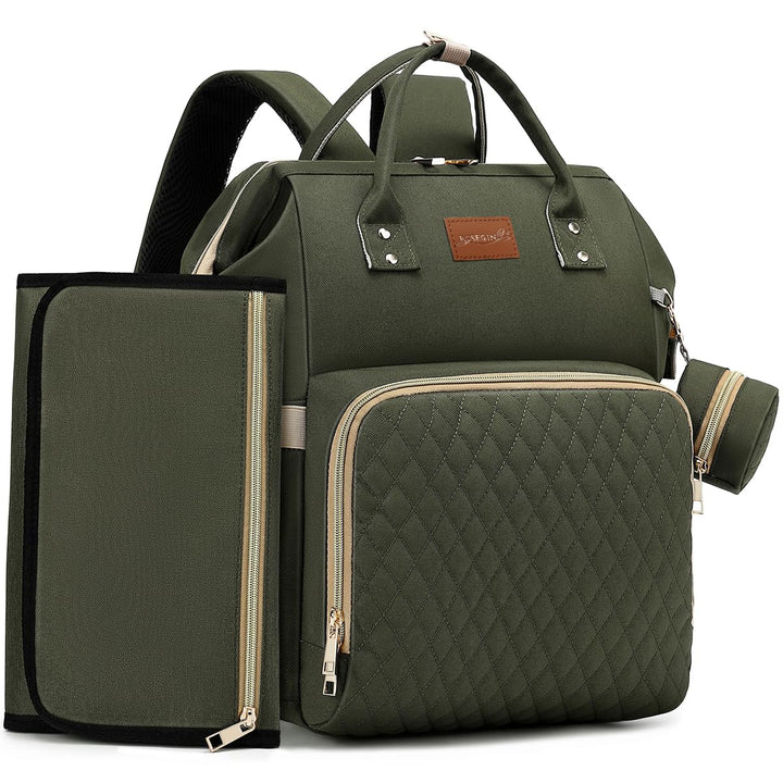 Wickelrucksack Gross - Baby Wickeltasche Rucksack Wasserdicht & Leicht mit Wickelunterlage, Schnulle