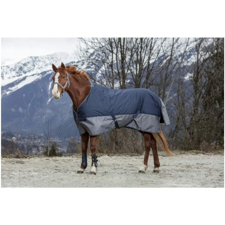 Equit'M Unisex Turnout Teppich Tyrex 600 D, 130 cm 4 ft/9-Inch/145 cm marineblau/grau, 4 ft/9-Inch/1