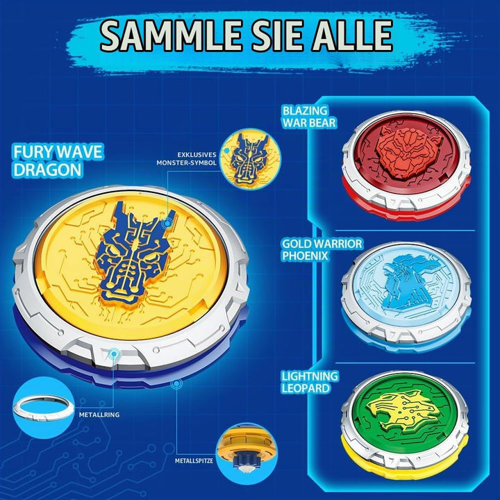 INFINITY NADO Kreisel für Kinder Metall Spielzeug Jungen, Battle Tops Kreisel Launcher Spielzeug, Sp