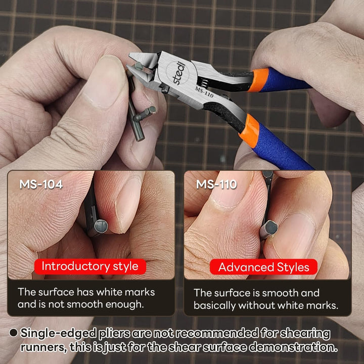 stedi Modell-Seitenschneider, Gussastschneider mit ultradünner Einzelklinge und straffer Feder Hobby