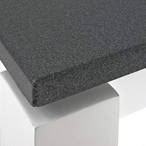 HAKU Möbel Beistelltisch, MDF, granitoptik-weiss, B 40 x T 40 x H 74 cm Granitoptik-weiss B 40 x T 4