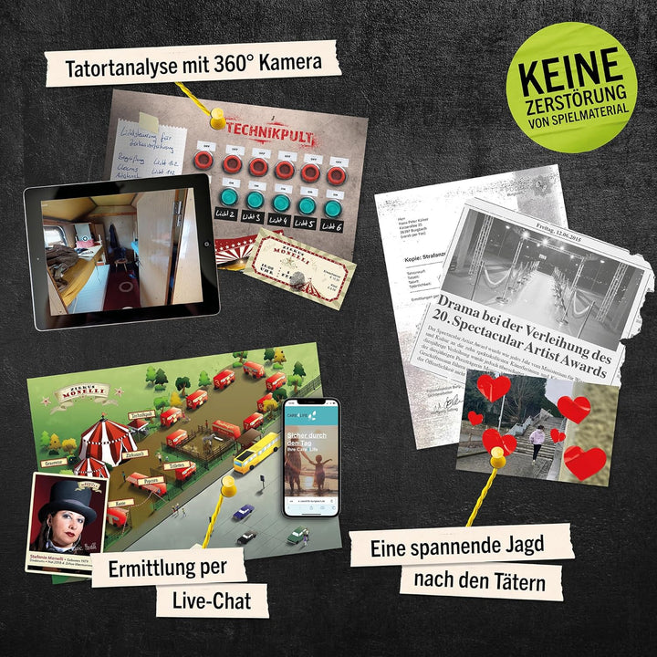 Hidden Games Tatort - EIN Drahtseilakt | Krimispiel | Ermittlerspiel für zu Hause | Detektivspiel |