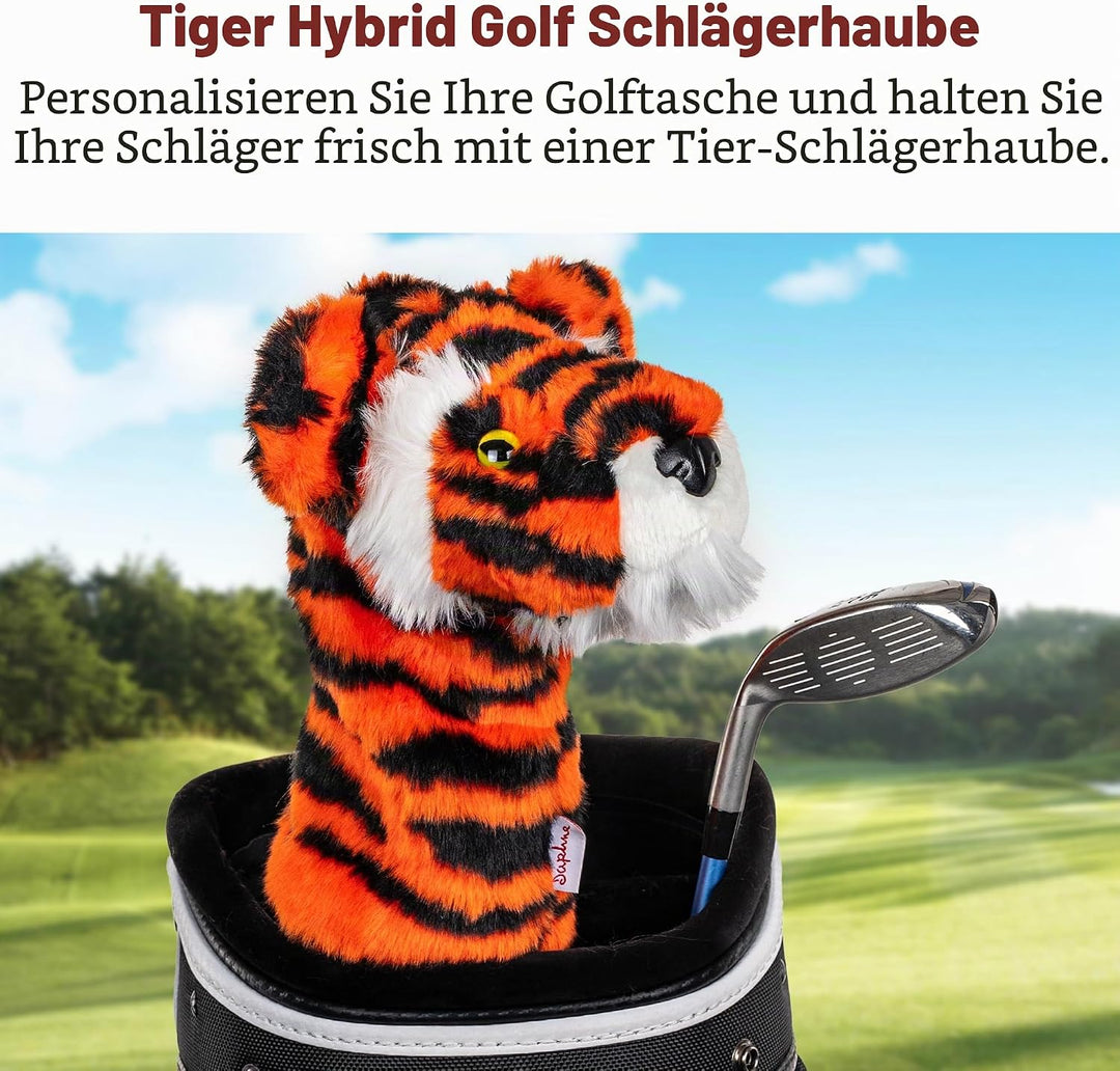 Daphne’s Headcovers Tiger Headcover Funny Golf Club Cover Stylish Protection for Club Driver Headcov