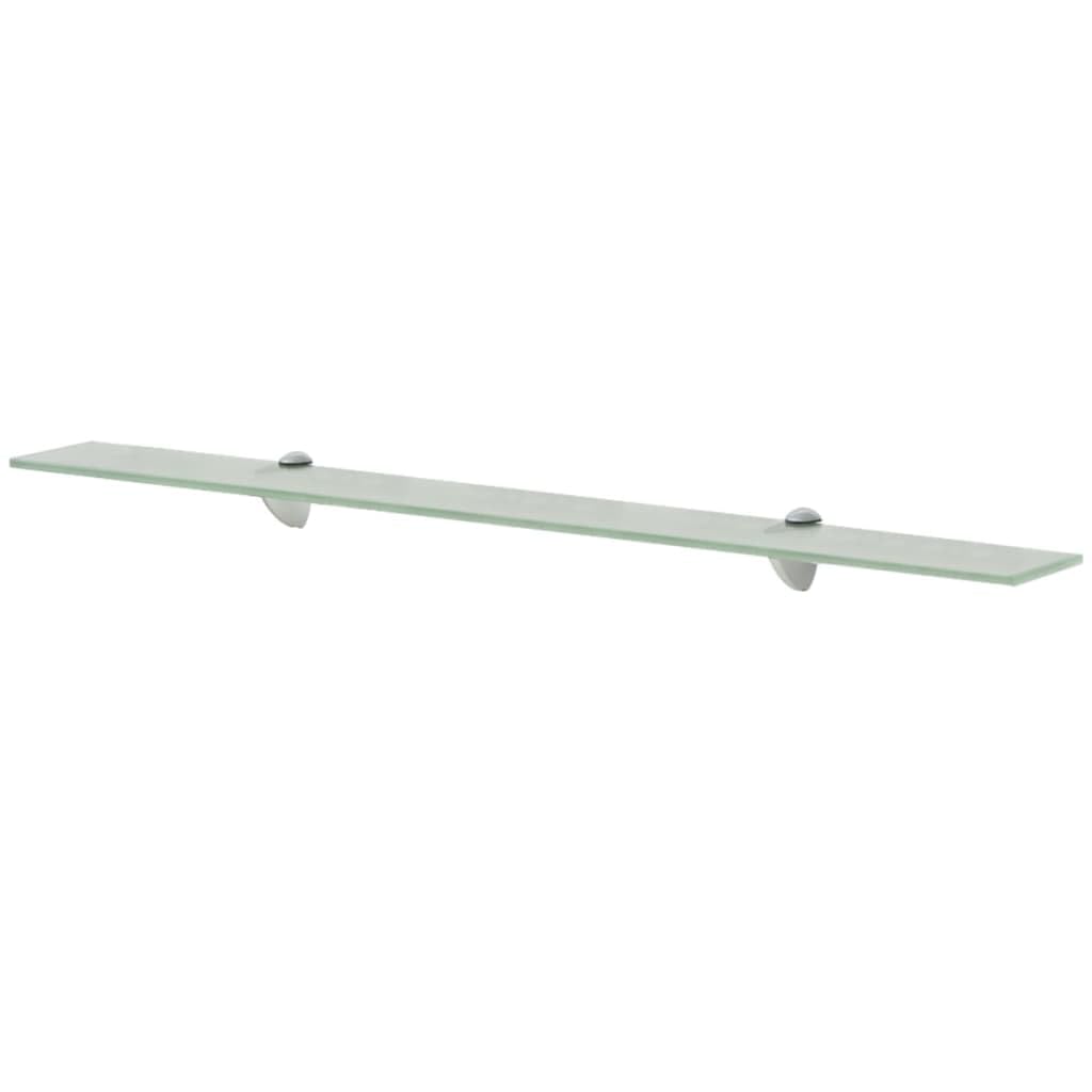 vidaXL Wand Regal Glasregal Glasboden Glasablage Badregal Mattiert 90x20 cm 8 mm Weiss 90 x 20 cm/1,