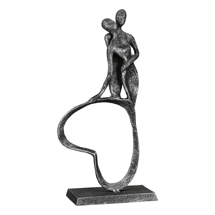 Casablanca - Skulptur, Figur, Dekofigur - Stand by me - antik Silber - 23 x 11 x 5 cm Höhe 23 cm Ant