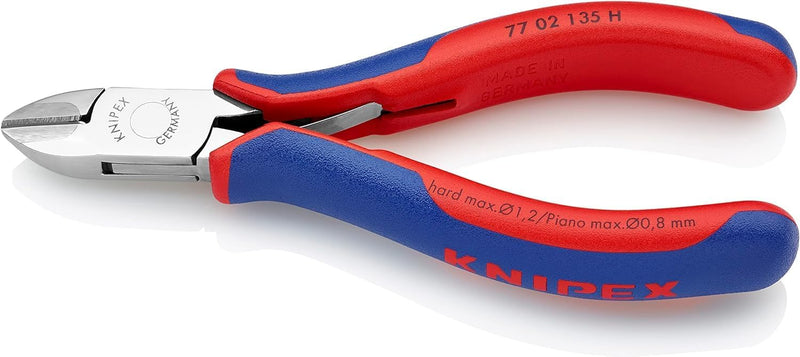 Knipex Elektronik-Seitenschneider mit eingesetzter Hartmetallschneide mit Mehrkomponenten-Hüllen 135