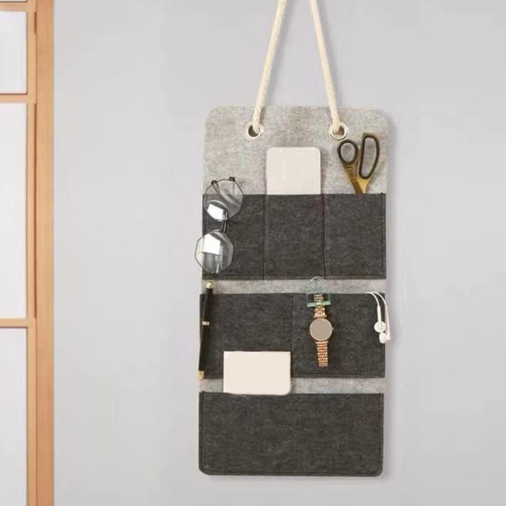 Toddmomy Wandbehang Aufbewahrungstasche Filz Wandbehang Organizer Korb Mit Mehreren Taschen Stoff Üb