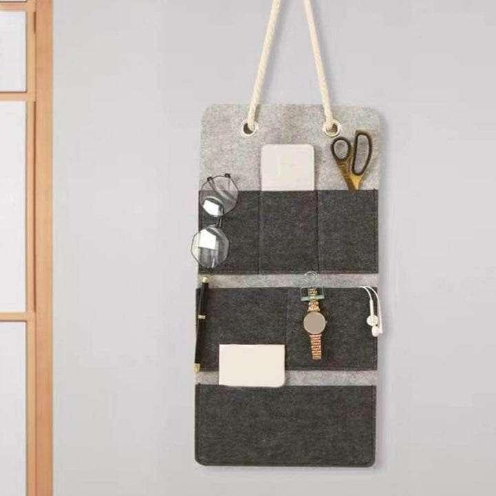 Toddmomy Wandbehang Aufbewahrungstasche Filz Wandbehang Organizer Korb Mit Mehreren Taschen Stoff Üb