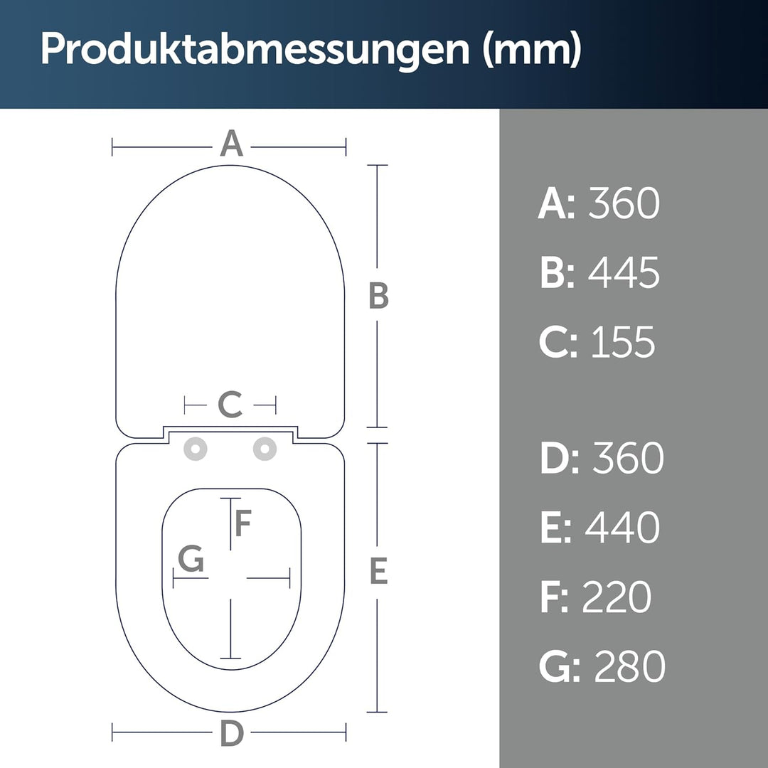 Ideal Standard E759001 WC-Sitz Alt, 46,4 x 38,6 x 5 cm,