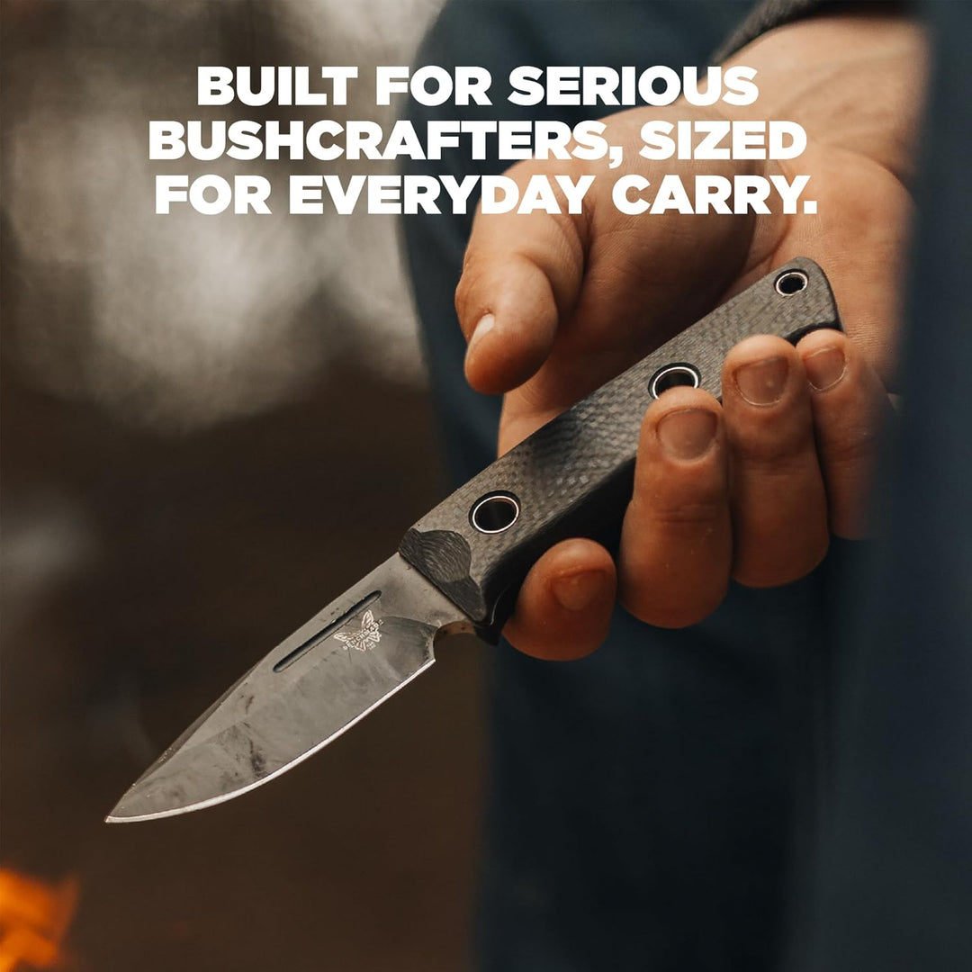Benchmade Cuchillo Mini Bushcrafter f.carbono CPM-CruWear