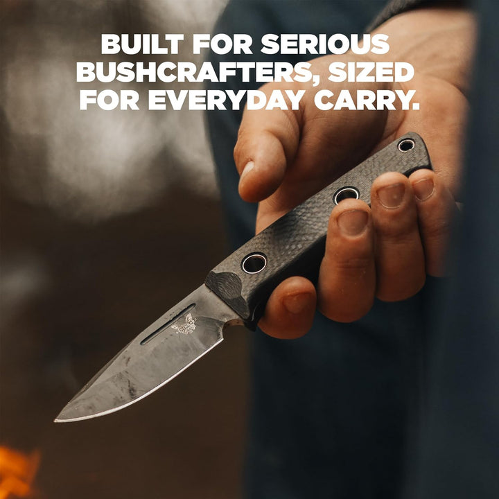 Benchmade Cuchillo Mini Bushcrafter f.carbono CPM-CruWear