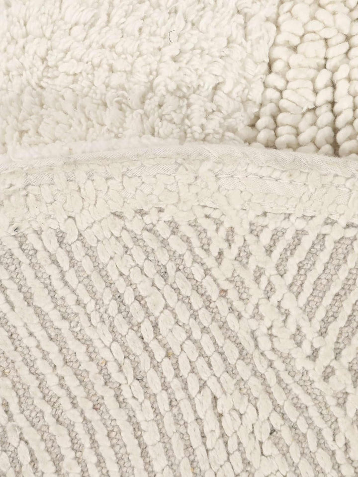 RugVista Badematte Breeze, ∅ 70 cm, Rund, Mittelflor, Anti-Rutsch, Moderner Badteppich, Maschinenwas