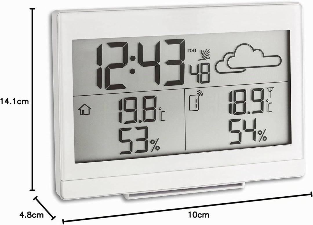TFA Dostmann Casa Funk-Wetterstation, Wettervorhersage, Aussentemperatur, Innentemperatur, Luftfeuch