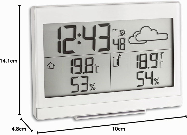 TFA Dostmann Casa Funk-Wetterstation, Wettervorhersage, Aussentemperatur, Innentemperatur, Luftfeuch