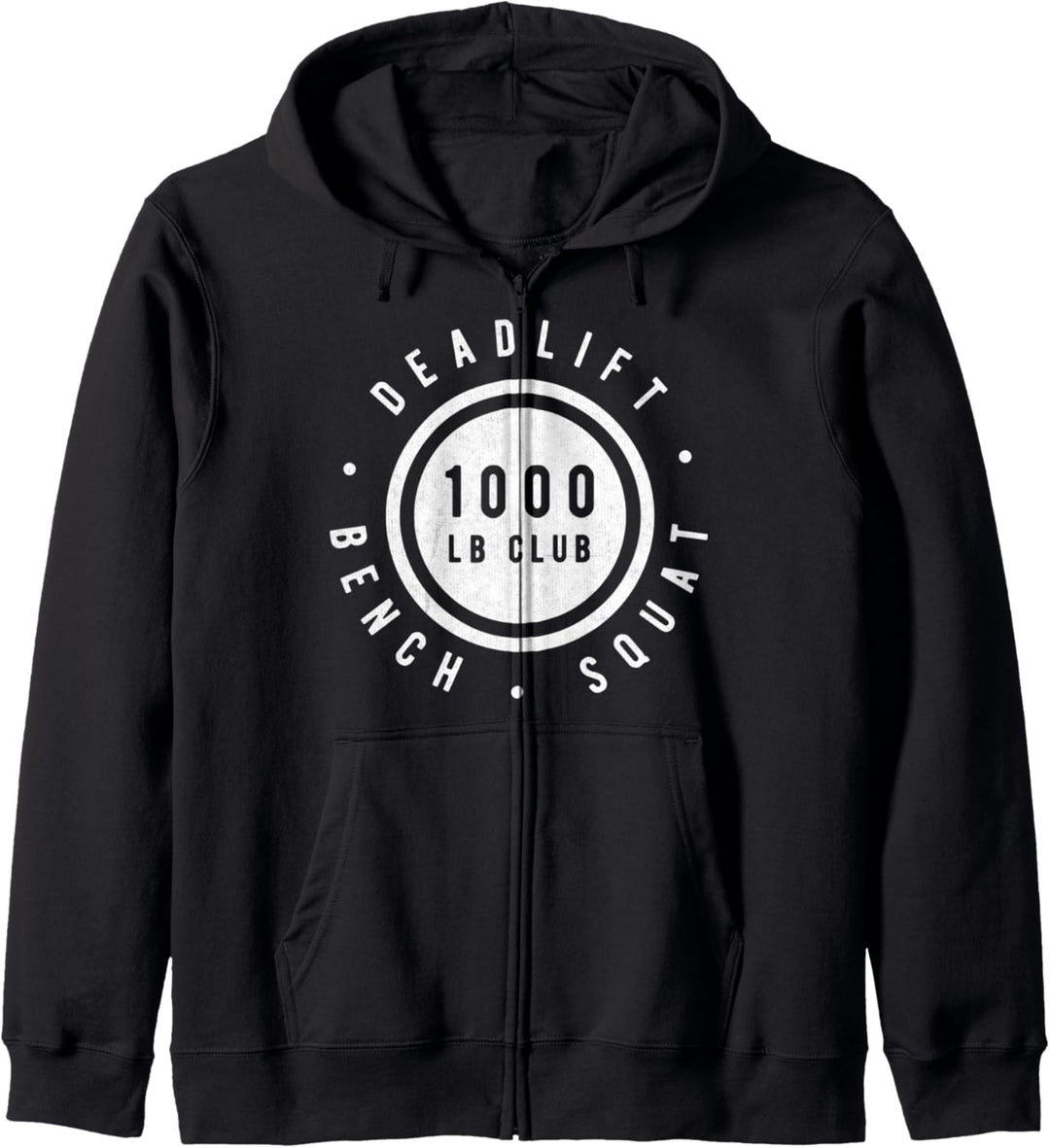 Elite Strength 1000 Club Deadlift Bench Squat Achievement Kapuzenjacke