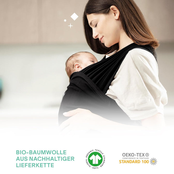 Koala Babycare Babytragetuch - Einfach anzuziehen - Elastisches Tragetuch bis zu 15 kg - Verstellbar